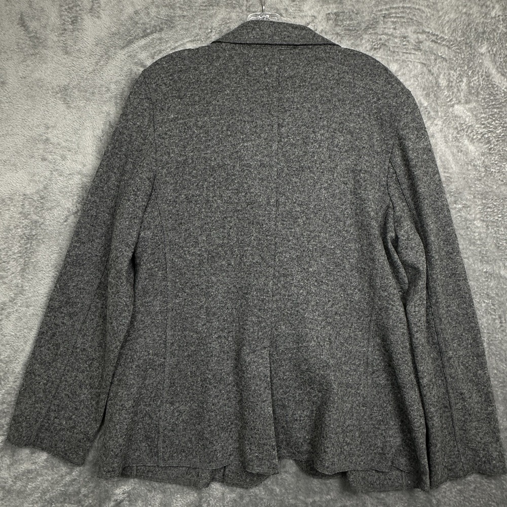 Talbots Blazer Jacket Women's Size 16 Gray Wool Blend Classic Career Pockets NWT - Picture 4 of 12